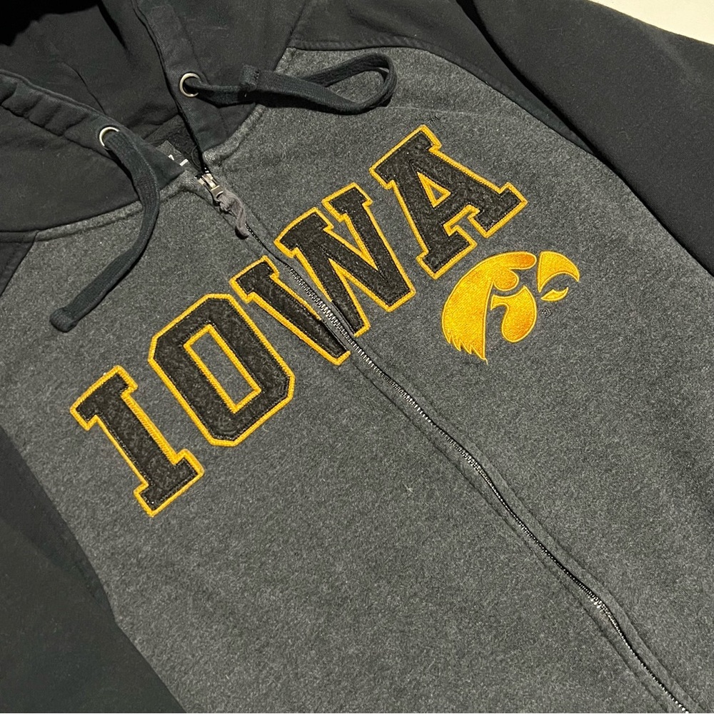 Colosseum Iowa Hawkeyes College Zip Up Hoodie Men’s Size Large